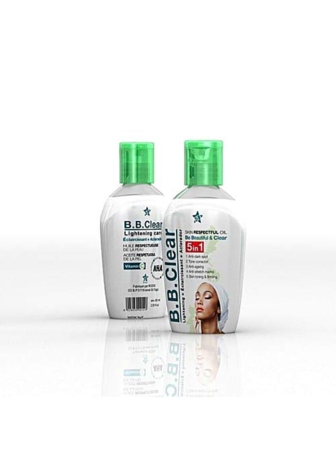 B.B.clear Full Set Lightening Lotion, Serum, Oil, Face Cream - Pack of 4 - Image 2