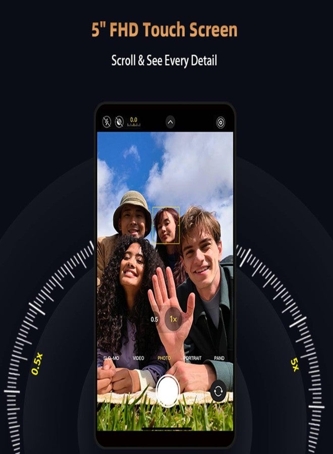 Shimbol Vlog Selfie Monitor Screen for iPhone with 5" FHD Touch-Control,CP5 Ultra Magnetic Back Camera Monitor Supports Reverse Control,50m Range 0.04s Latency,4H Runtime,Compatible with Android/iOS - Image 5