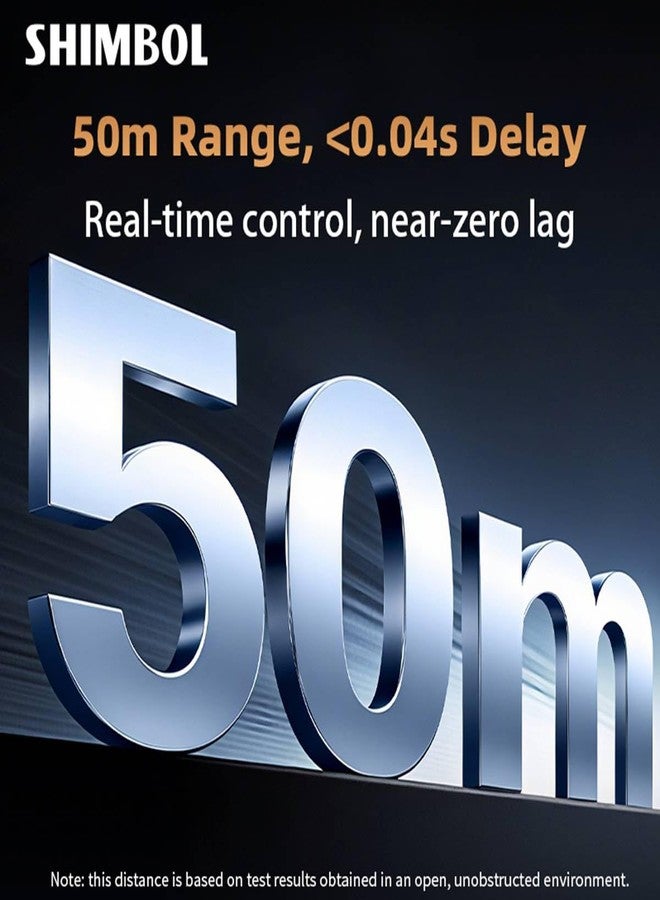Shimbol Vlog Selfie Monitor Screen for iPhone with 5" FHD Touch-Control,CP5 Ultra Magnetic Back Camera Monitor Supports Reverse Control,50m Range 0.04s Latency,4H Runtime,Compatible with Android/iOS - Image 3