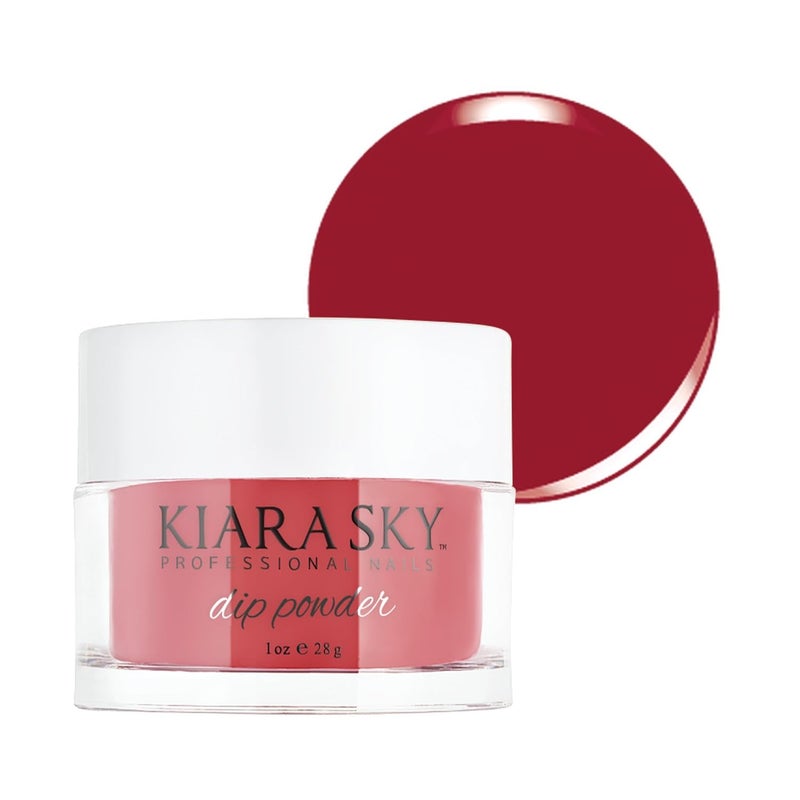 Kiara Sky Long Lasting Nail Dip Powder Red Tones 1 oz, Roses Are Red