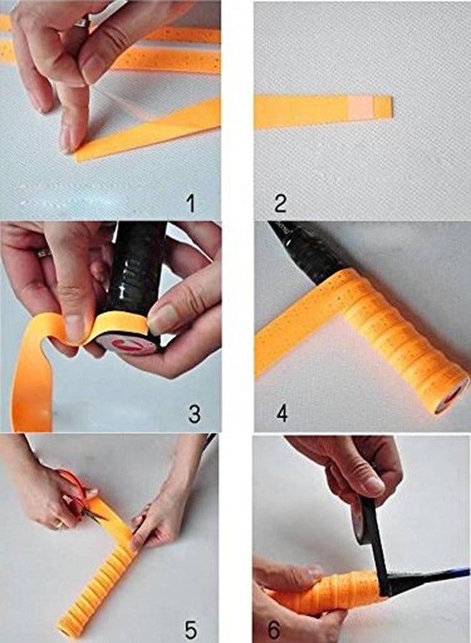 Vils Anti-Skid EVA Sweat Absorb Badminton Racket/Racquet OverGrip Tape (Black) - Image 5