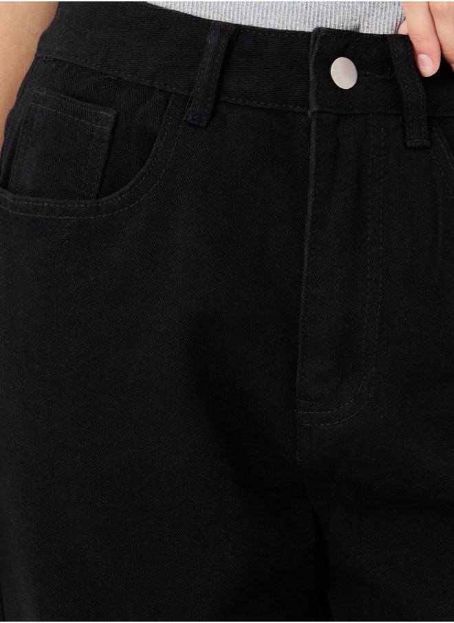Take Two Take Two Solid Mid Rise Tapered Jeans  - Image 3