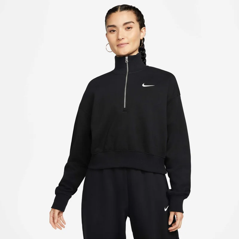 Women's Sportswear Phoenix Fleece 1/2-Zip Cropped Sweatshirt