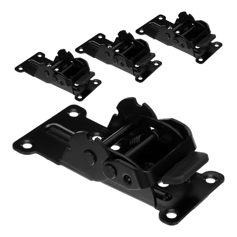 4pcs Folding Table Hinges: Heavy Duty Locking Hinges - Adjustable Angle Folding Bracket - Space Saving Furniture Hardware for Tables Shelves Workbenches - Image 1