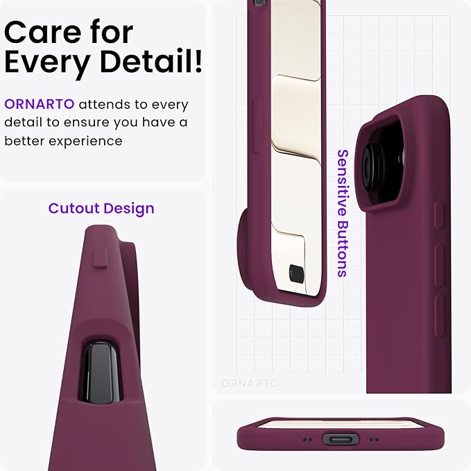 Unipha iPhone 17 Air Silicone Case Burgundy - Image 4