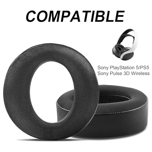 G GVOEARS Ear Pads Cushions Replacement for Sony PlayStation 5 PS5 Pulse 3D Wireless Headset, GVOEARS Upgrade Ear Cups Accessories for Sony PS5 (Cooling-Gel Black) - Image 2