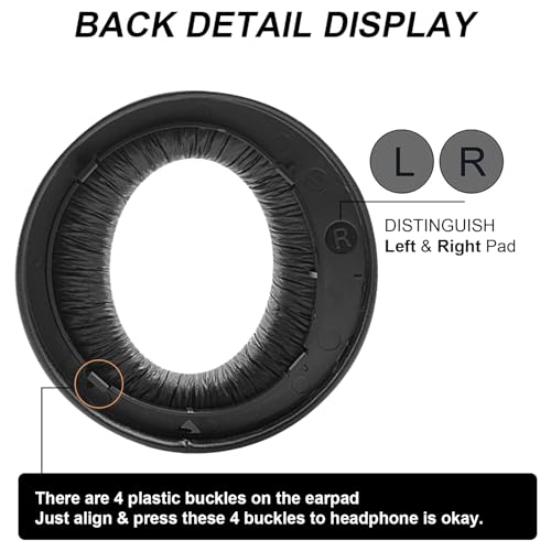 G GVOEARS Ear Pads Cushions Replacement for Sony PlayStation 5 PS5 Pulse 3D Wireless Headset, GVOEARS Upgrade Ear Cups Accessories for Sony PS5 (Cooling-Gel Black) - Image 5
