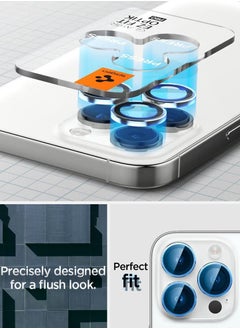 Spigen واقي عدسة الكاميرا Glastr Ez Fit Optik Pro لهاتف iPhone 14 Pro وiPhone 14 Pro Max (عبوتان) - فضي  - Image 4