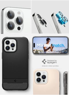 Spigen واقي عدسة الكاميرا Glastr Ez Fit Optik Pro لهاتف iPhone 14 Pro وiPhone 14 Pro Max (عبوتان) - فضي  - Image 5