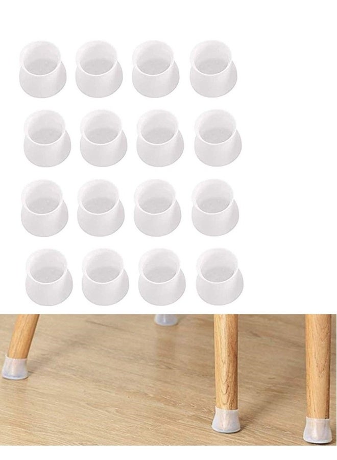 16 Pieces Of Silicone Chair Leg Floor Protection Cover Sofa Chair Table Leg Pad - Image 1