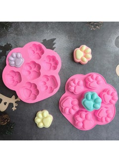 Generic 7-Link Cat Claw 230 Candy Chocolate Silicone Baking Cake Decorating Mold Ice Tray Pudding Mold Biscuit Egg Cake Mold-Color:Rice Powder  - Image 5