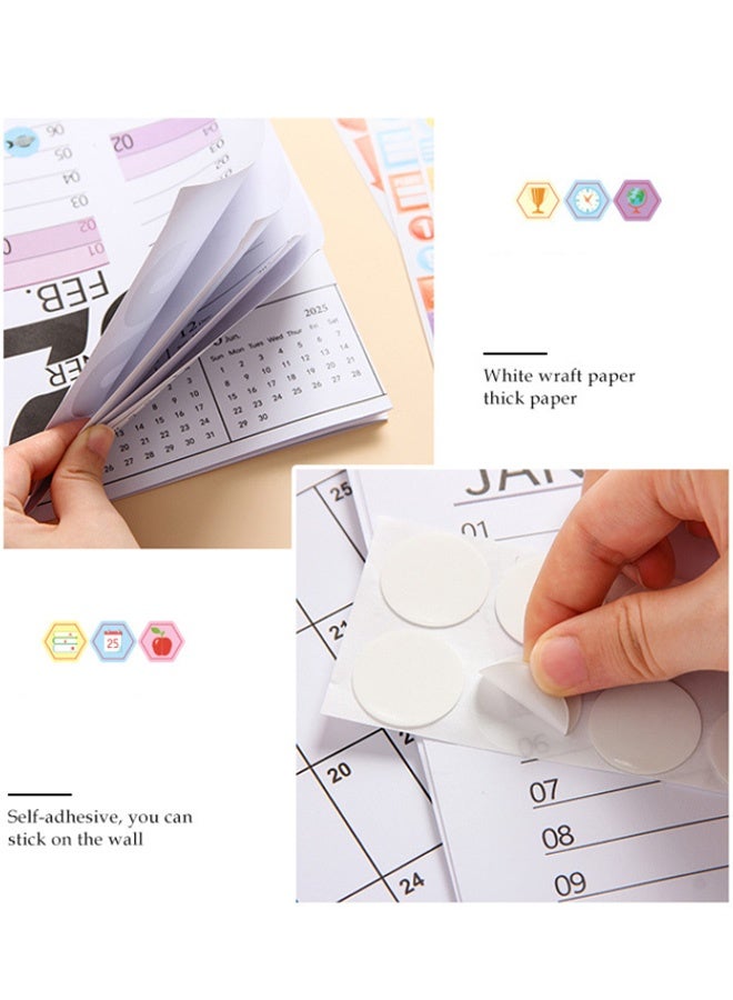 جمورو ورقة مخطط التقويم لعام ٢٠٢٦، تقويم حائطي معلق، جدول يومي سنوي، تقويم مُلصق، قائمة مهام سنوية للمستلزمات المكتبية - Image 5