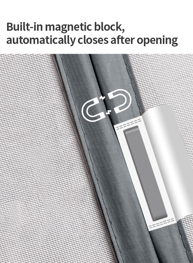 Self-Sealing Magnetic Screen Door Curtain,Keep Mosquitoes and Bugs Out, Enjoy Fresh Air in Your Living Room and Kitchen  - Image 4