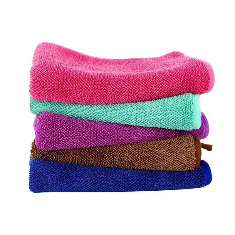 Microfiber Braid Towel Full Polyester Brocade Absorbent Lose-Free Wipe Twisted Car Washing Cloth Braid Towel - Image 1