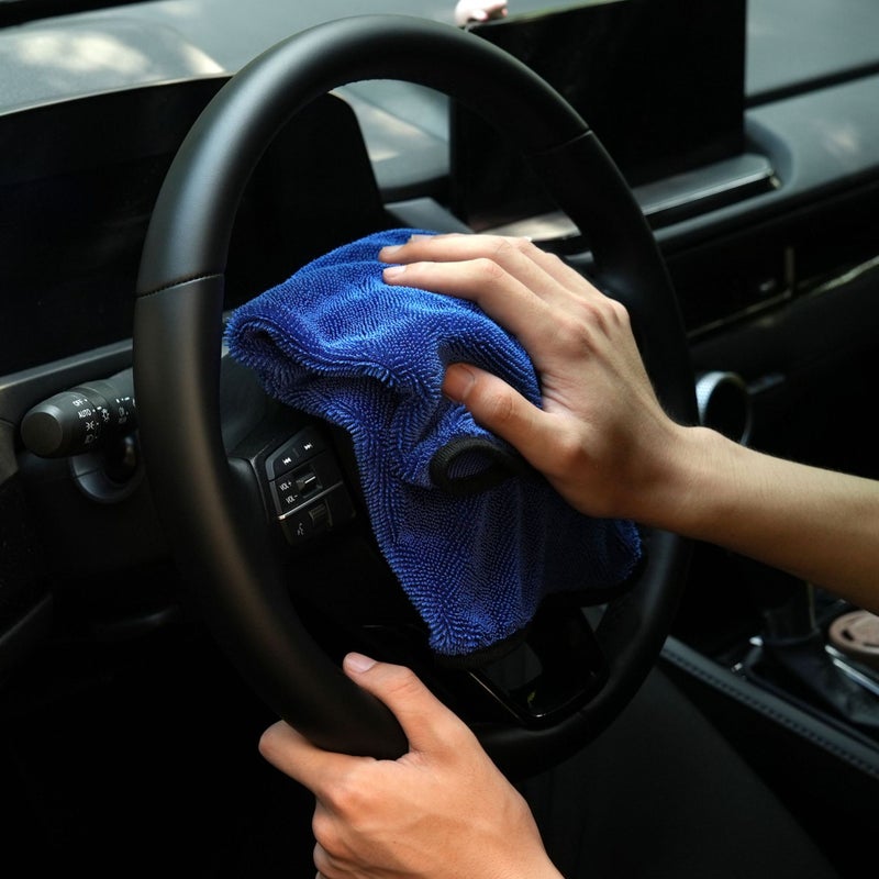 Microfiber Braid Towel Full Polyester Brocade Absorbent Lose-Free Wipe Twisted Car Washing Cloth Braid Towel - Image 4