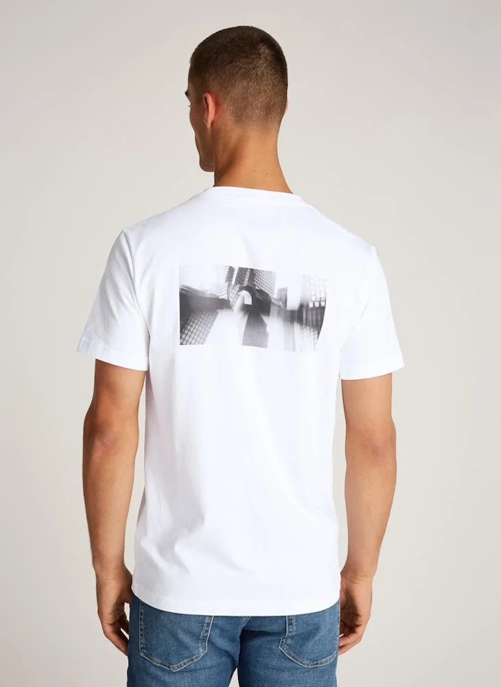 Calvin Klein Jeans City Grid Crew Neck T-Shirt