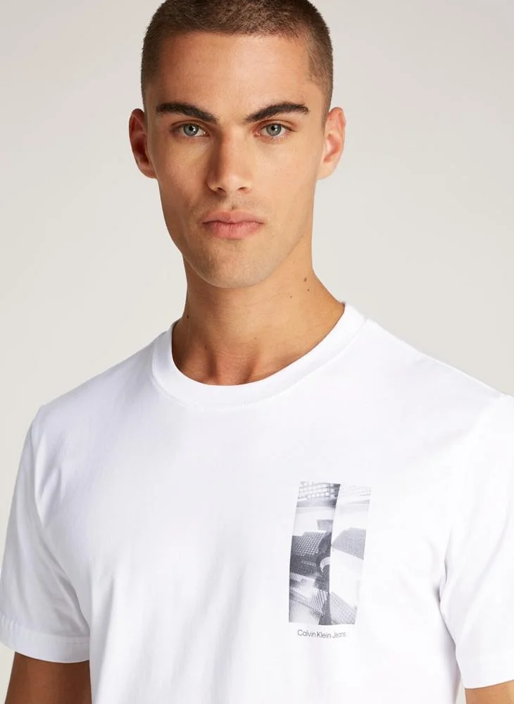 Calvin Klein Jeans City Grid Crew Neck T-Shirt