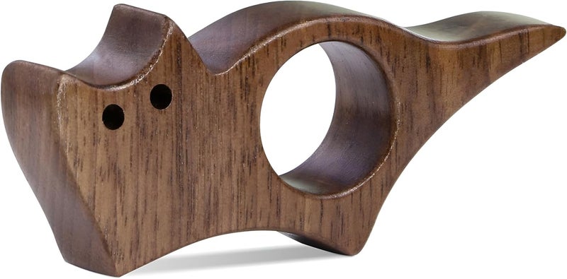 WACANTIC Cat Book Page Holder, Smooth Finish Walnut Wood Book Holder for Reading, Ideal Book Reader Gifts & Reading Accessories,Book Worm Gifts for Women, Thumb Book Page Holder - Book Lovers & Literary Gifts - Image 1