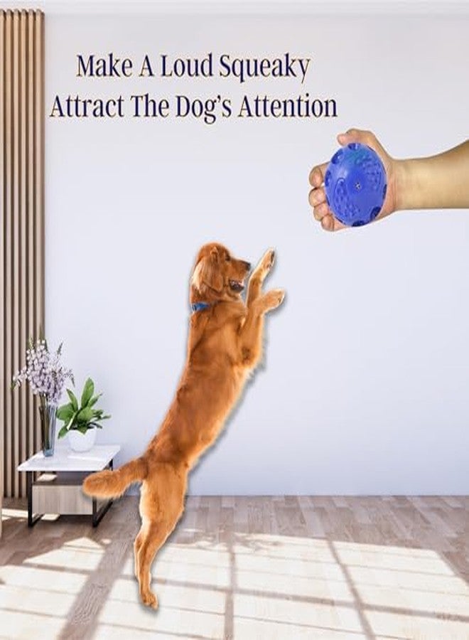 Petos Hard Squeeze Squeaky Ball Dog Toy, Dog Chew Toy for Dogs, Dog Ball (Blue) - Image 5