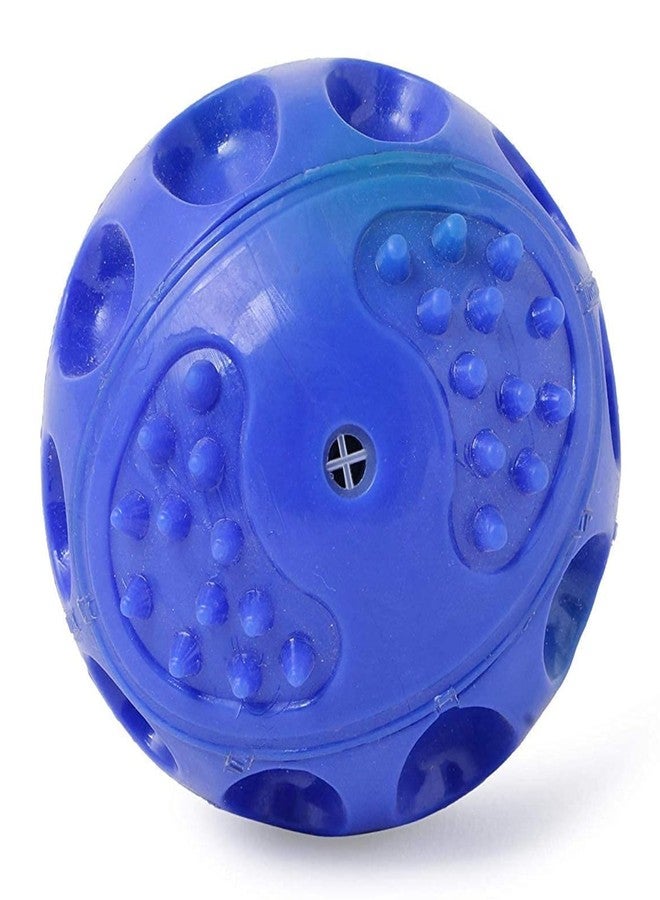 Petos Hard Squeeze Squeaky Ball Dog Toy, Dog Chew Toy for Dogs, Dog Ball (Blue) - Image 1