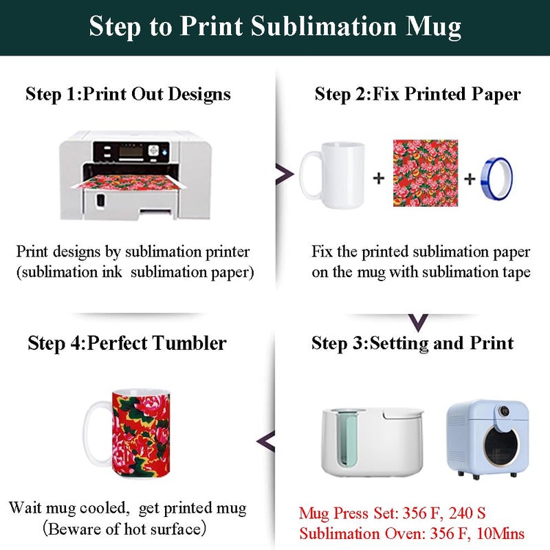 ABBSH Color Changing Coffee Mugs, Sublimation Mugs Magic Mugs Tazas Magicas Para Sublimacion Cups Heat Sensitive Coffee Mugs 11 OZ Set of 12 - Image 4