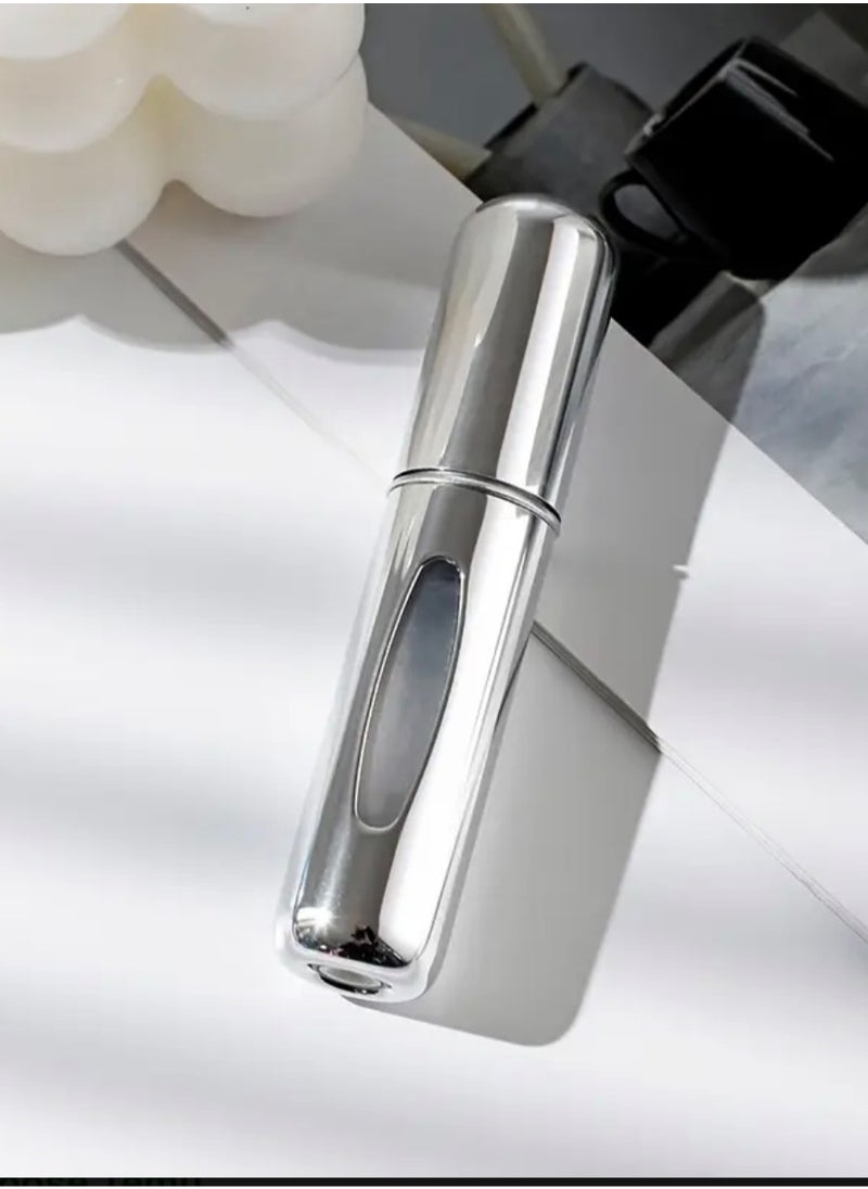CleanWave - The Pure Effect Mini Perfume Atomizer Spray Bottles – 3-Pack Refillable Travel Size (5ml) in White, Black & Silver – Leak-Proof, Portable Scent Pump for Purse, Pocket, Travel & Daily Use - Refillable Atomiz  - Image 4
