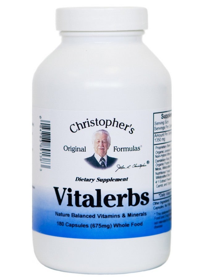 Christopher's Original Formulas مكمل فيتاليرب من كريستوفر، مكمل عشبي غني بالعناصر الغذائية، 180 كبسولة نباتية - Image 1