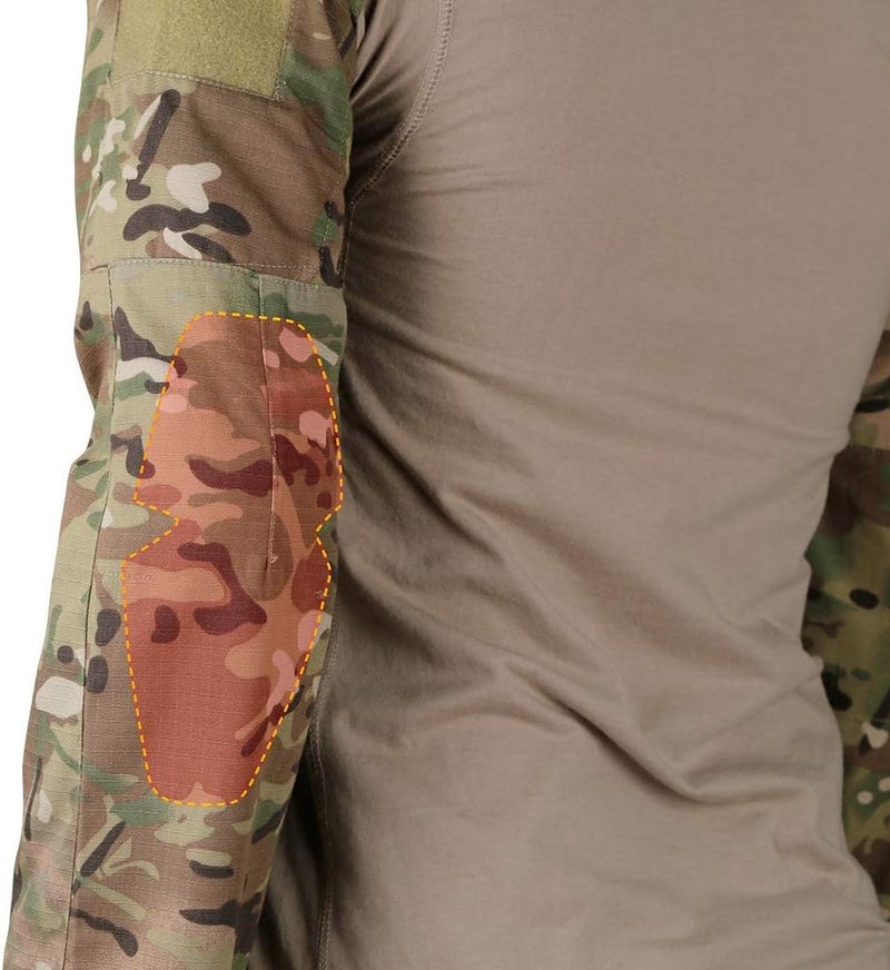 Tactical Area سروال صيد عسكري من أيرسوفت مع وسادات واقية وسادات ركبة تكتيكية وسادات كوع G2 G3 G4 وسادات واقية - Image 5