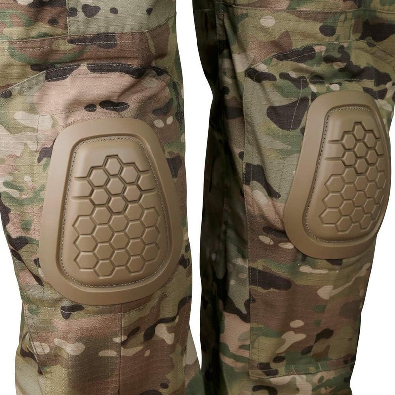Tactical Area سروال صيد عسكري من أيرسوفت مع وسادات واقية وسادات ركبة تكتيكية وسادات كوع G2 G3 G4 وسادات واقية - Image 1