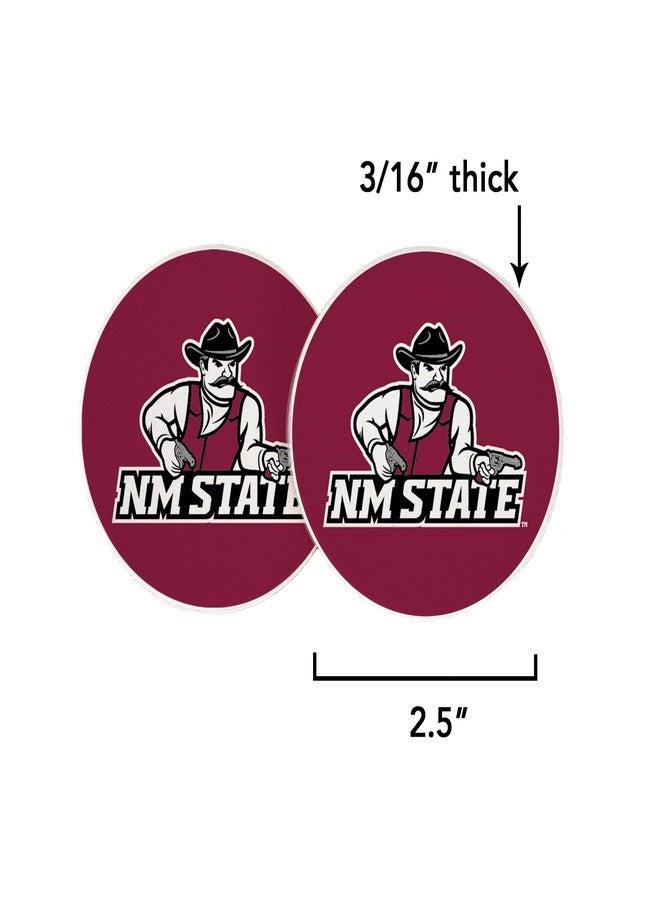 ديزرت كاكتوس مجموعة قواعد أكواب سيارة من الحجر الرملي الماص من جامعة ولاية نيو مكسيكو (تصميم أ) - Image 2
