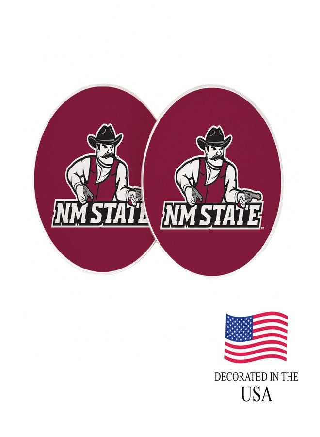 ديزرت كاكتوس مجموعة قواعد أكواب سيارة من الحجر الرملي الماص من جامعة ولاية نيو مكسيكو (تصميم أ) - Image 4