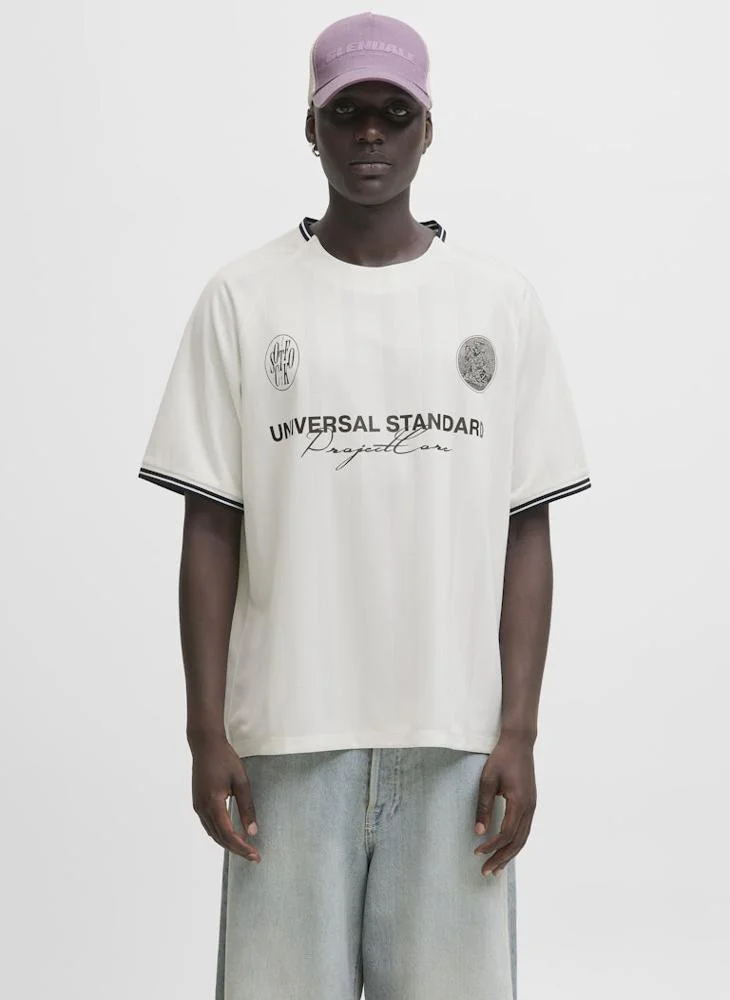 جاك اند جونز Retro Football T-Shirt