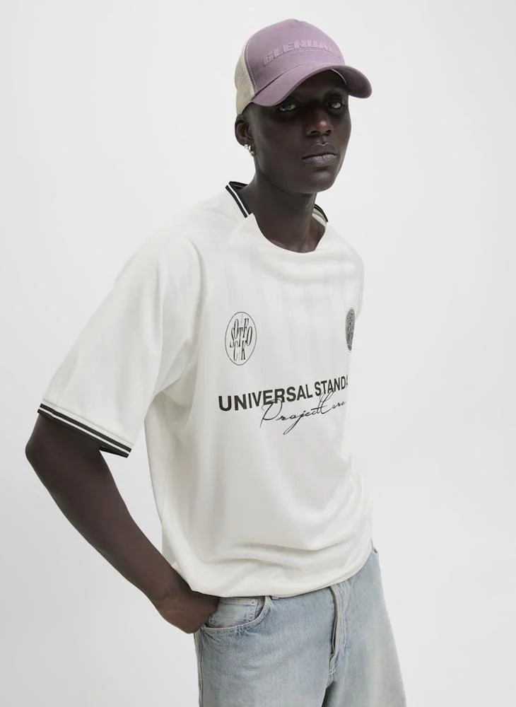 جاك اند جونز Retro Football T-Shirt