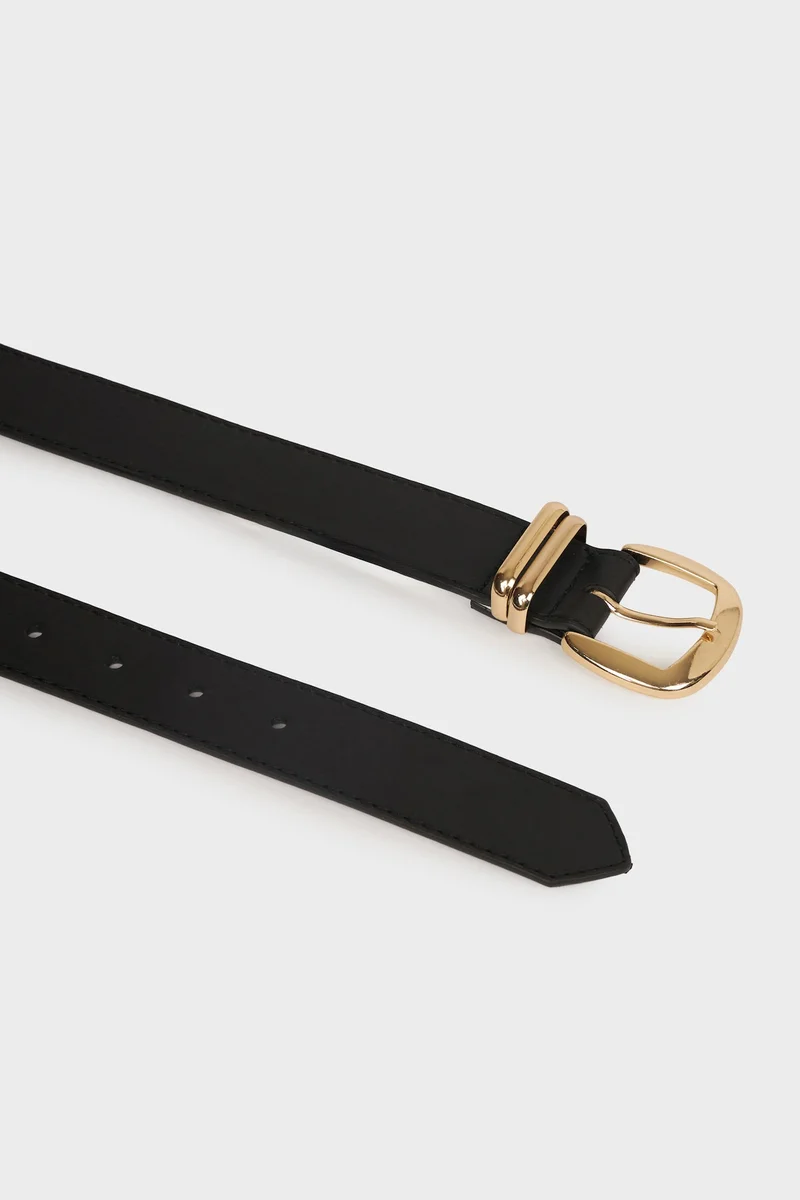 Defacto  Woman Rectangular Buckle Faux Leather Belt for Women | Best Price UAE