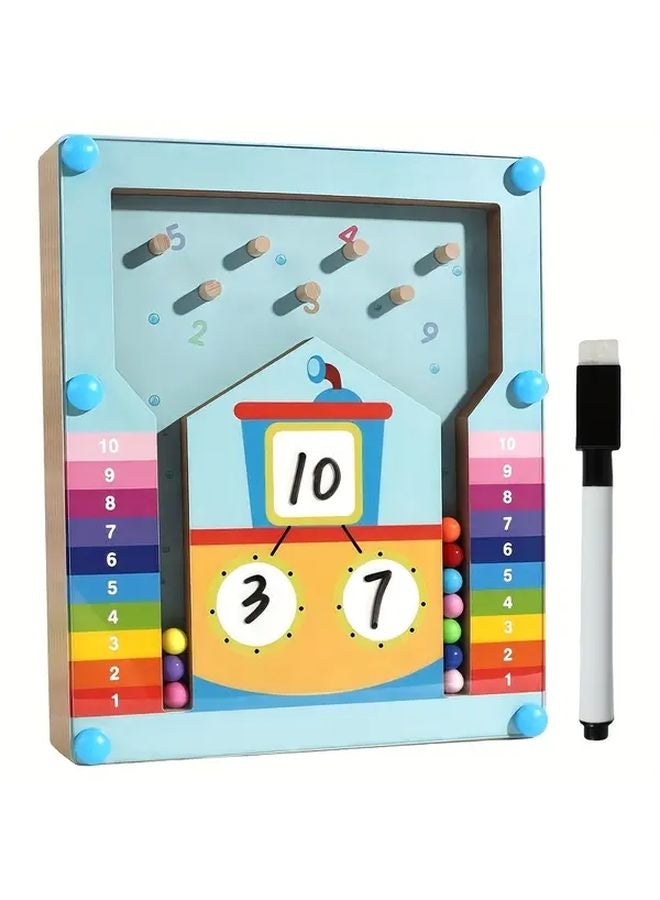 Wooden Decomposition Beads Math Educational Toy Addition Subtraction Size Comparison - Image 5