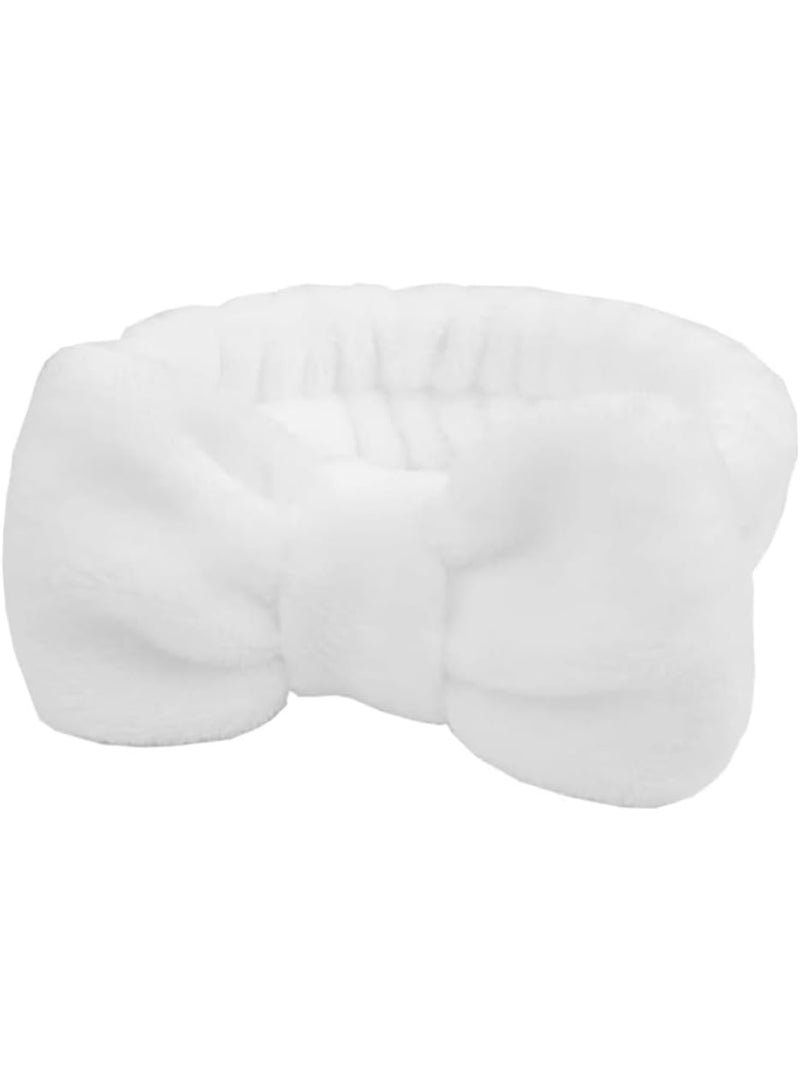 KIKI Spa Headband, Microfiber Bow Tie Headband for Face Washing, Skincare, Makeup, Sports, Elastic Hair Band for Women and Girls - Image 1