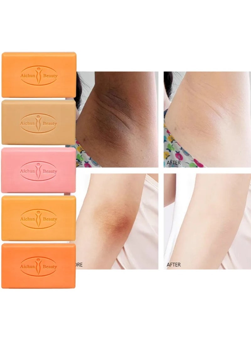 Aichun beauty 300G Rose Soap Multi Purpose Face and Body Rose Essential Soap Underarm Whitening Improve Dullness Firming Anti Wrinkle Moisturizing Soothing Anti Dark Spots Skincare Soap for Women and Men  - Image 5