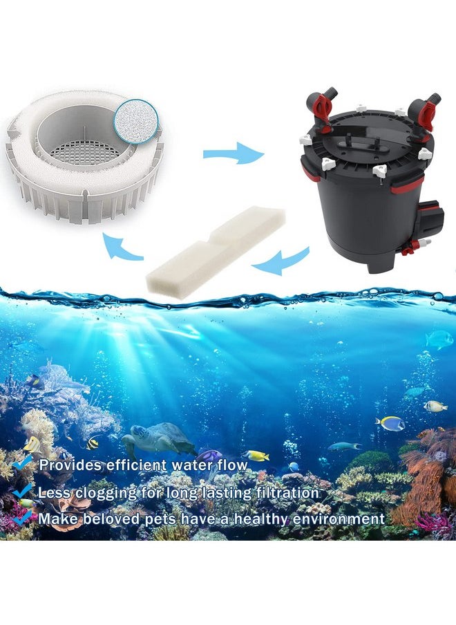 Podoy - Fx4 Foam Filter Pads Replacement Compatible with Fluval FX5 / FX6 Canister Filter, Aquarium Bio Sponge Foam Filter Pads (12 Packs) - Image 1