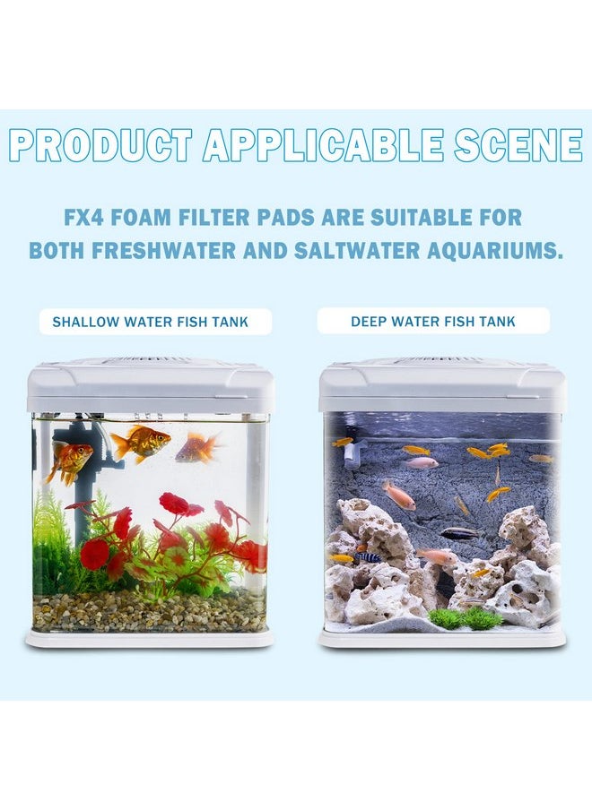 Podoy - Fx4 Foam Filter Pads Replacement Compatible with Fluval FX5 / FX6 Canister Filter, Aquarium Bio Sponge Foam Filter Pads (12 Packs) - Image 1