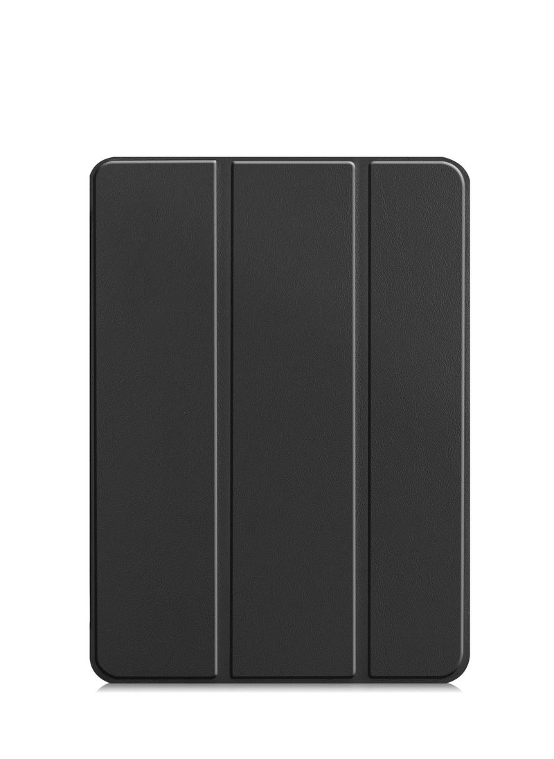 Case for IPad Pro 11 Inch 2024 Released Slim Stand Hard Back Shell Protective Smart Cover with Auto Sleep Wake Feature for IPad Pro 11 Inch Tablet (Black)