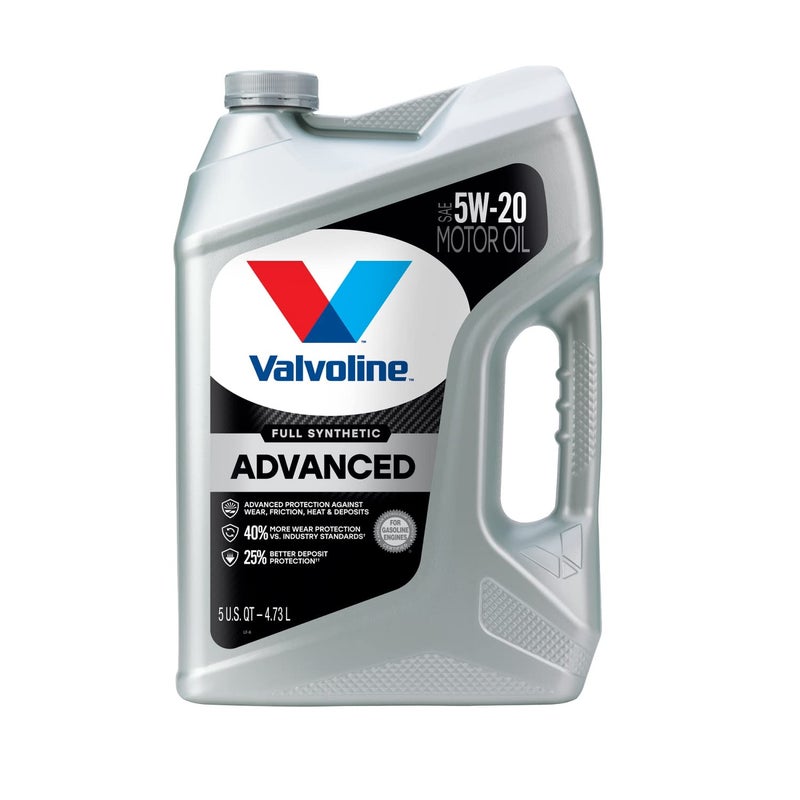 Valvoline Advanced Full Synthetic SAE 5W-20 Motor Oil 5 QT - Image 2