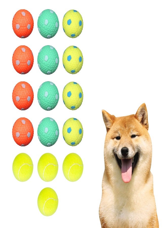 ptlsy Dog Ruber Balls 16 Pack Pet Mini Tennis Ball for Small Medium Dogs Fetching (2 inch) - Image 1