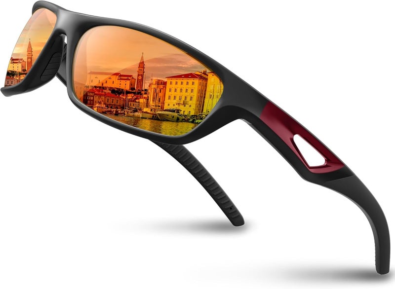 RIVBOS Polarized Sports Sunglasses Driving Sun Glasses Shades for Men Women Tr90 Frame for Cycling Fishing Running RB831 - Image 1