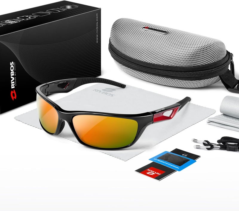 RIVBOS Polarized Sports Sunglasses Driving Sun Glasses Shades for Men Women Tr90 Frame for Cycling Fishing Running RB831 - Image 5