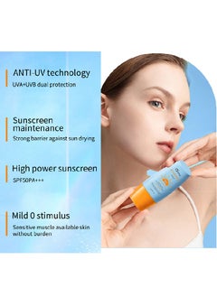 OCHEAL Sunscreen Daily SPF 50+, Water Resistant & Non-Greasy Sun Cream, UVA & UVB Protection, Daily UV Protection Lotion for Face, Body, Neck & decollete, Hypoallergenic Formulas, 60g  - Image 4