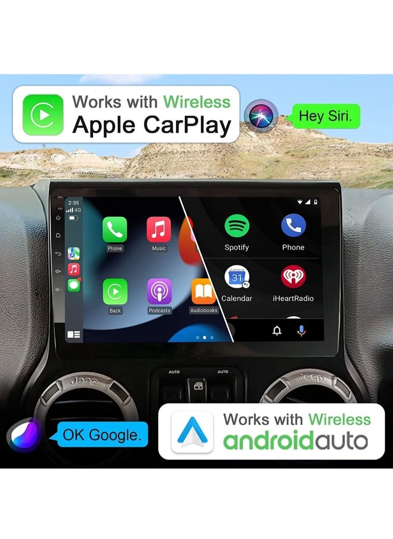 RAYMOS - Android Screen For Jeep Wrangler 2011 To 2014 4GB RAM Support Apple Carplay Android Auto Wireless QLED Touch Screen DSP AHD Camera Included SIM Card Support - Image 1