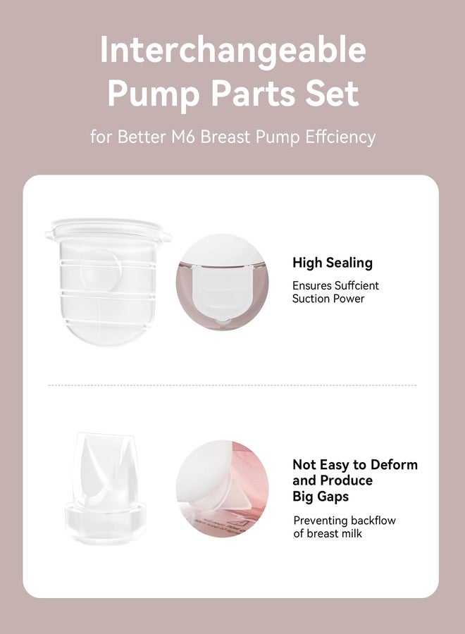 TOVVILD 6PCS M6 Duckbill Valves & Silicone Diaphragm Compatible with Momcozy Mobile Style, Not Original M6 Replacement Parts - Image 3