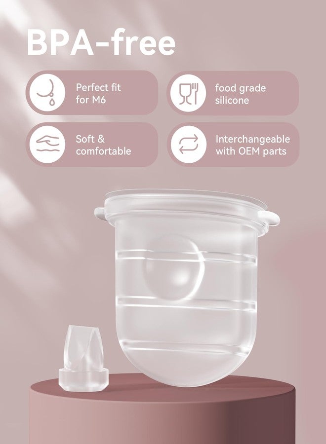 TOVVILD 6PCS M6 Duckbill Valves & Silicone Diaphragm Compatible with Momcozy Mobile Style, Not Original M6 Replacement Parts - Image 2