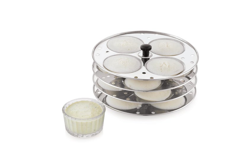 TOSAA STAINLESS STEEL IDLI 4 * 4 PLATES (16 IDLIS) COMPACT FOR IDLI MAKER - FOR HEALTHY COOKING - Image 1