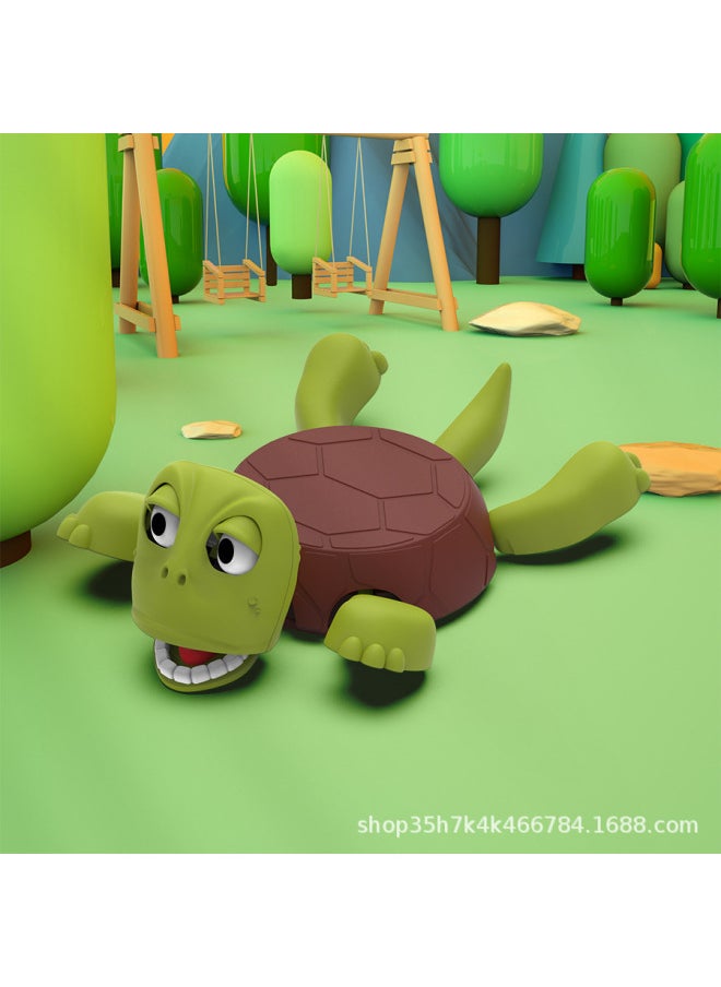 Generic Shake The Sound King Eight Coasters Creative Funny Desktop Ornaments Pressing Staring Cute Funny 3d Printing Turtle High Temperature Resistant-Color:Turtle Coaster [light Green] Bag  - Image 1